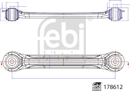 Febi Bilstein 178612 - Brat, suspensie roata aaoparts.ro