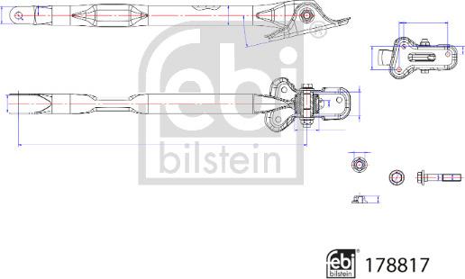 Febi Bilstein 178817 - Brat, suspensie roata aaoparts.ro