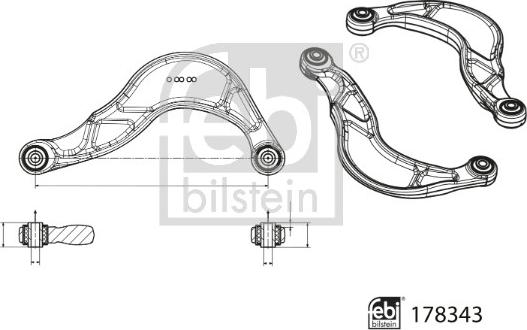 Febi Bilstein 178343 - Brat, suspensie roata aaoparts.ro