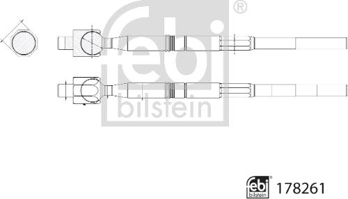 Febi Bilstein 178261 - Articulatie axiala, cap de bara aaoparts.ro