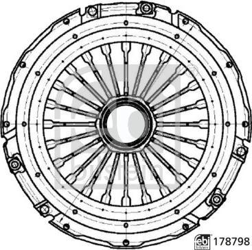 Febi Bilstein 178798 - Placa presiune ambreiaj aaoparts.ro