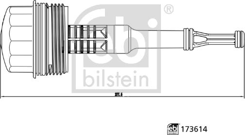 Febi Bilstein 173614 - Capac, carcasa filtru ulei aaoparts.ro