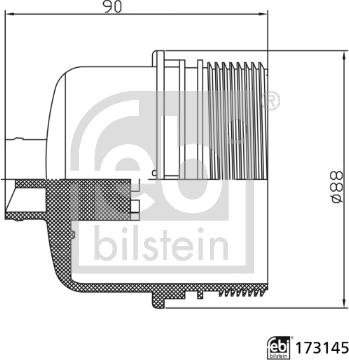 Febi Bilstein 173145 - Capac, carcasa filtru ulei aaoparts.ro