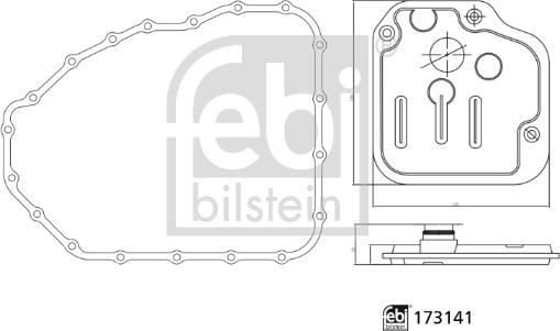 Febi Bilstein 173141 - Filtru hidraulic, cutie de viteze automata aaoparts.ro