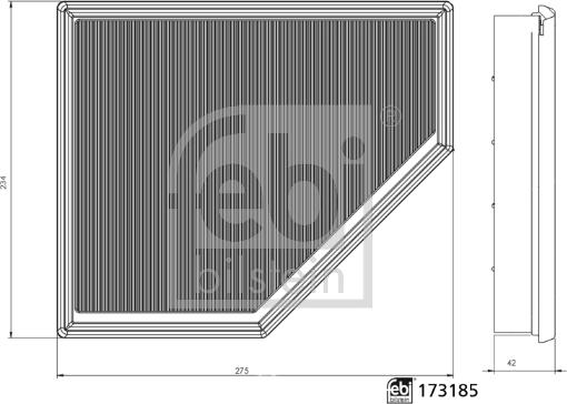 Febi Bilstein 173185 - Filtru aer aaoparts.ro