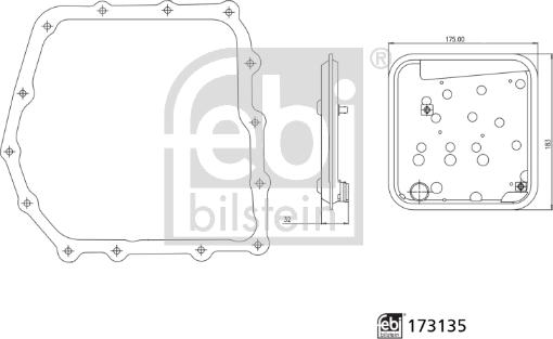 Febi Bilstein 173135 - Filtru hidraulic, cutie de viteze automata aaoparts.ro