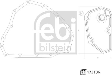 Febi Bilstein 173136 - Filtru hidraulic, cutie de viteze automata aaoparts.ro