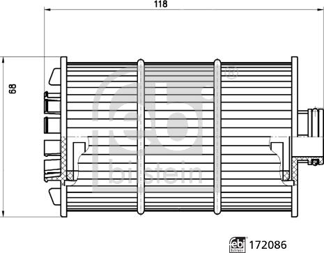 Febi Bilstein 172086 - Filtru ulei aaoparts.ro