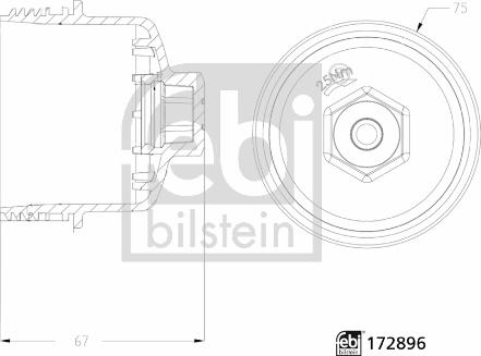 Febi Bilstein 172896 - Capac, carcasa filtru ulei aaoparts.ro