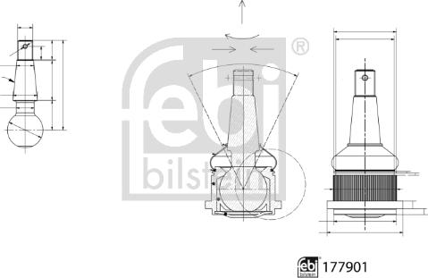 Febi Bilstein 177901 - Articulatie sarcina / ghidare aaoparts.ro