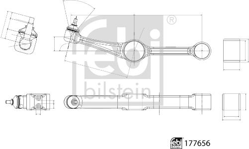 Febi Bilstein 177656 - Brat, suspensie roata aaoparts.ro