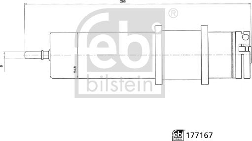 Febi Bilstein 177167 - Filtru combustibil aaoparts.ro