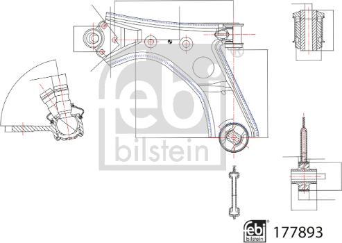 Febi Bilstein 177893 - Brat, suspensie roata aaoparts.ro