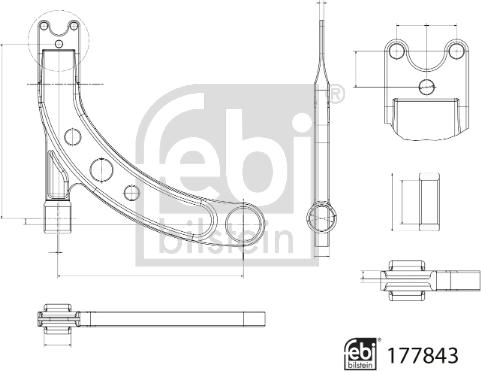 Febi Bilstein 177843 - Brat, suspensie roata aaoparts.ro