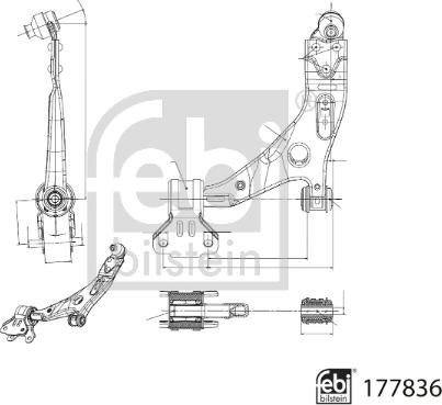 Febi Bilstein 177836 - Brat, suspensie roata aaoparts.ro