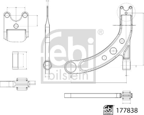 Febi Bilstein 177838 - Brat, suspensie roata aaoparts.ro