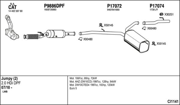Fenno CI1141 - Sistem de esapament aaoparts.ro