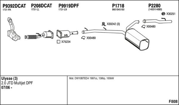 Fenno FI808 - Sistem de esapament aaoparts.ro