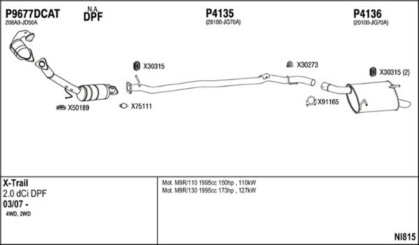 Fenno NI815 - Sistem de esapament aaoparts.ro