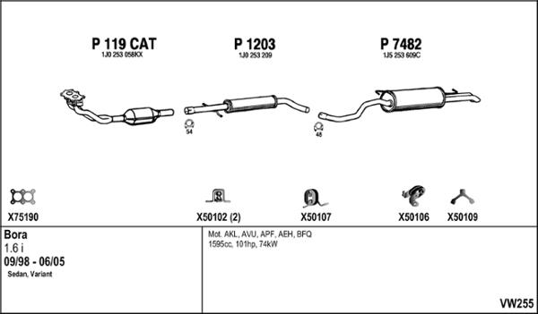 Fenno VW255 - Sistem de esapament aaoparts.ro
