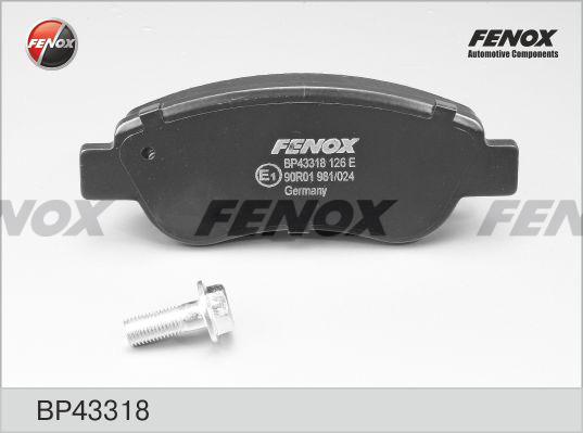 Fenox BP43318 - Set placute frana,frana disc aaoparts.ro