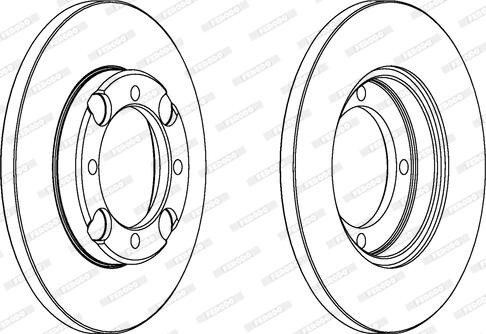 Ferodo DDF947 - Disc frana aaoparts.ro