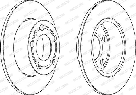 Ferodo DDF929C - Disc frana aaoparts.ro