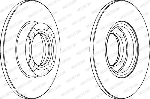 Ferodo DDF418 - Disc frana aaoparts.ro