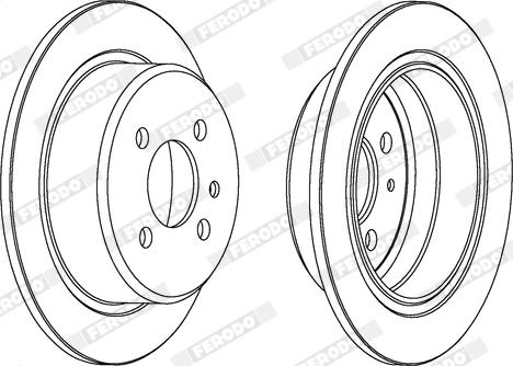 Ferodo DDF093X - Disc frana aaoparts.ro