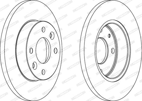 Ferodo DDF055 - Disc frana aaoparts.ro