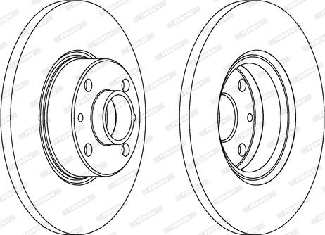 Ferodo DDF038 - Disc frana aaoparts.ro