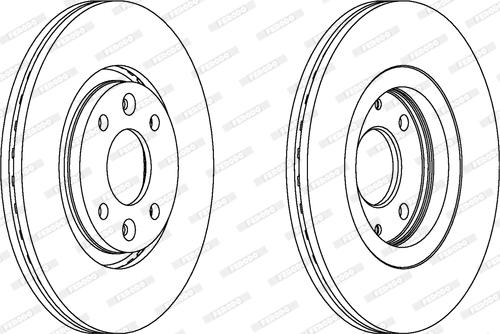 Ferodo DDF199 - Disc frana aaoparts.ro