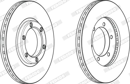 Ferodo DDF1926X - Disc frana aaoparts.ro