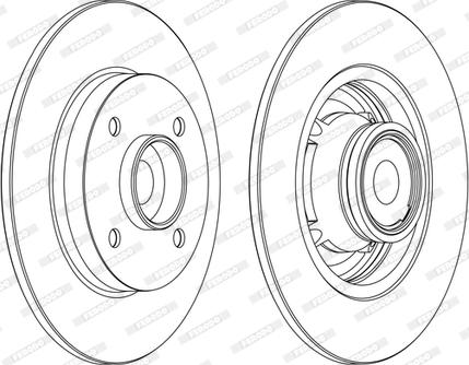 Ferodo DDF1560C-1-D - Disc frana aaoparts.ro