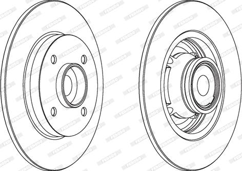 Ferodo DDF1560 - Disc frana aaoparts.ro