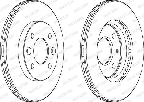 Ferodo DDF158 - Disc frana aaoparts.ro