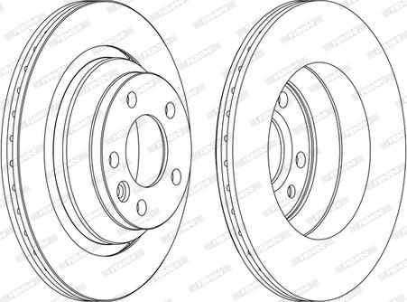 Ferodo DDF1698C - Disc frana aaoparts.ro