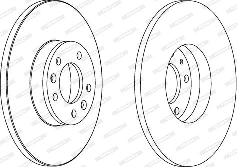 Ferodo DDF1602C - Disc frana aaoparts.ro