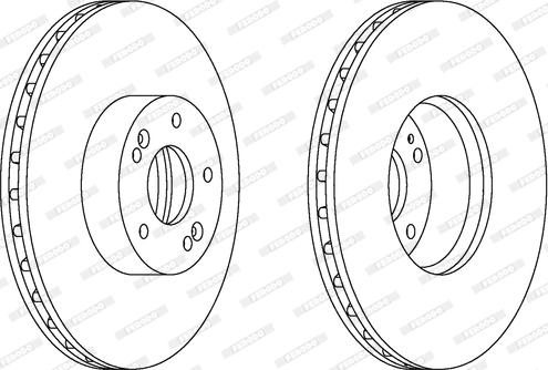 Ferodo DDF1631C-1 - Disc frana aaoparts.ro