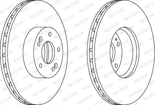 Ferodo DDF163-1 - Disc frana aaoparts.ro