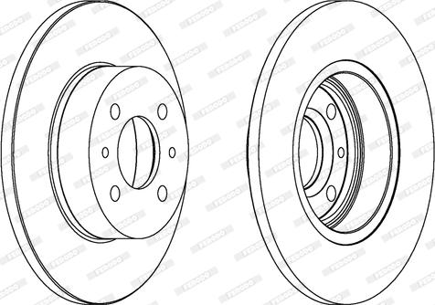 Ferodo DDF109 - Disc frana aaoparts.ro