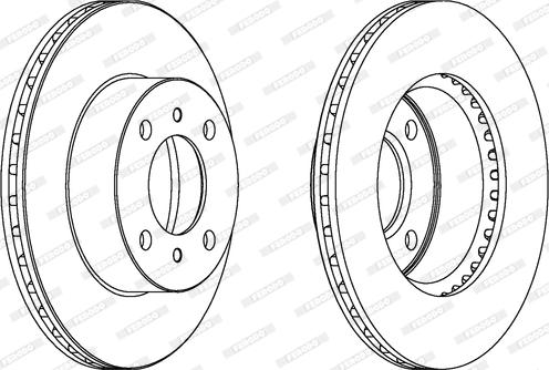 Ferodo DDF1005 - Disc frana aaoparts.ro