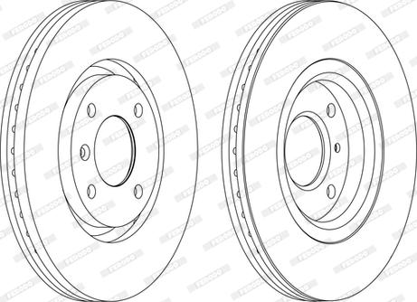 Ferodo DDF1152P-D - Disc frana aaoparts.ro