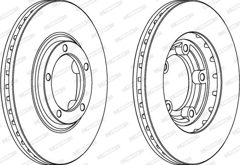 Ferodo DDF1822 - Disc frana aaoparts.ro