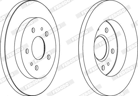 Ferodo DDF1387X - Disc frana aaoparts.ro