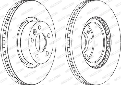 Ferodo DDF1254 - Disc frana aaoparts.ro