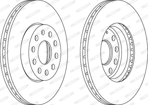 Ferodo DDF1218C - Disc frana aaoparts.ro