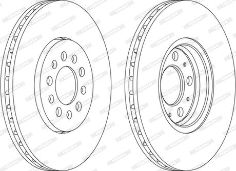 Ferodo DDF1221P-D - Disc frana aaoparts.ro