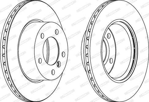 Ferodo DDF1228C - Disc frana aaoparts.ro