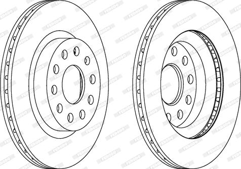 Ferodo DDF1223C - Disc frana aaoparts.ro